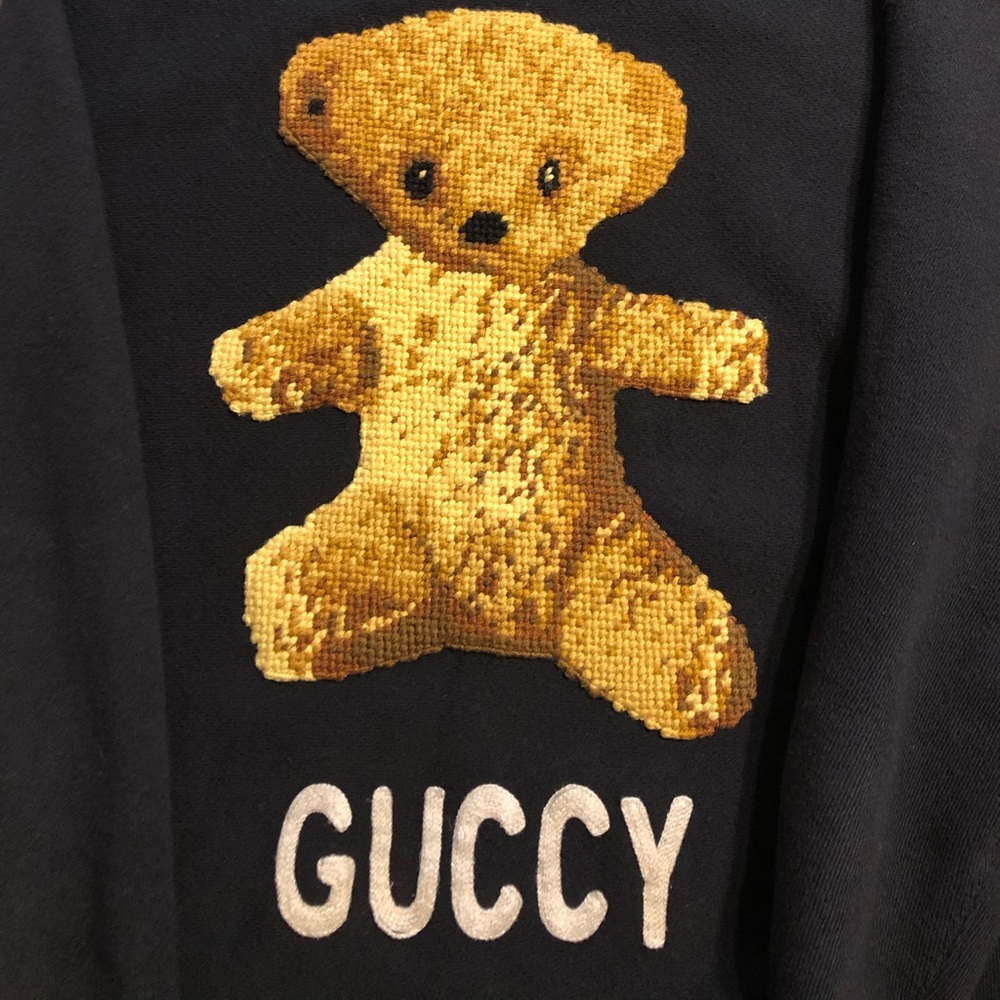 Gucci 18SS “Guccy” Teddy Bear sweater XXL